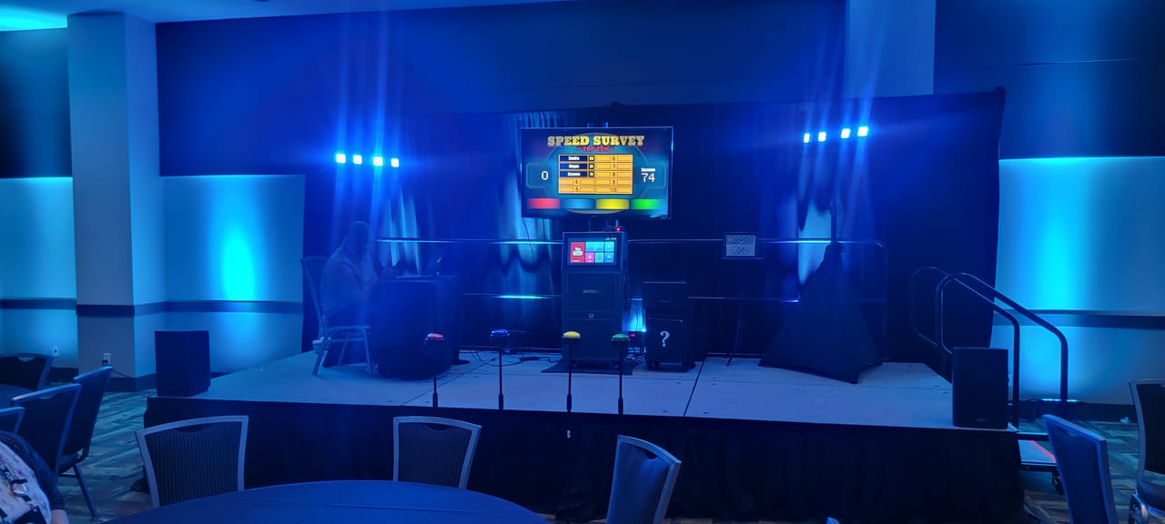 Broadcast-quality stage